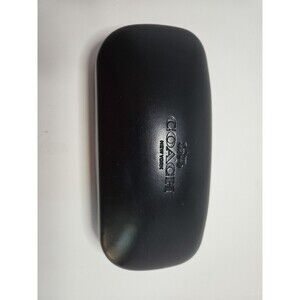 COACH Eyeglasses/Sunglasses Hard Case New York Black Clamshell Excellent Condt